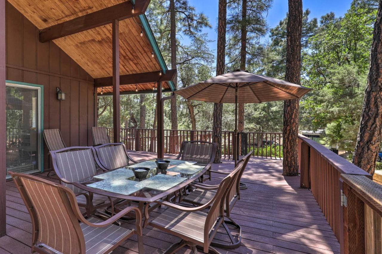 Rustic-Chic Prescott Cabin With Deck In Wooded Area! Exteriör bild
