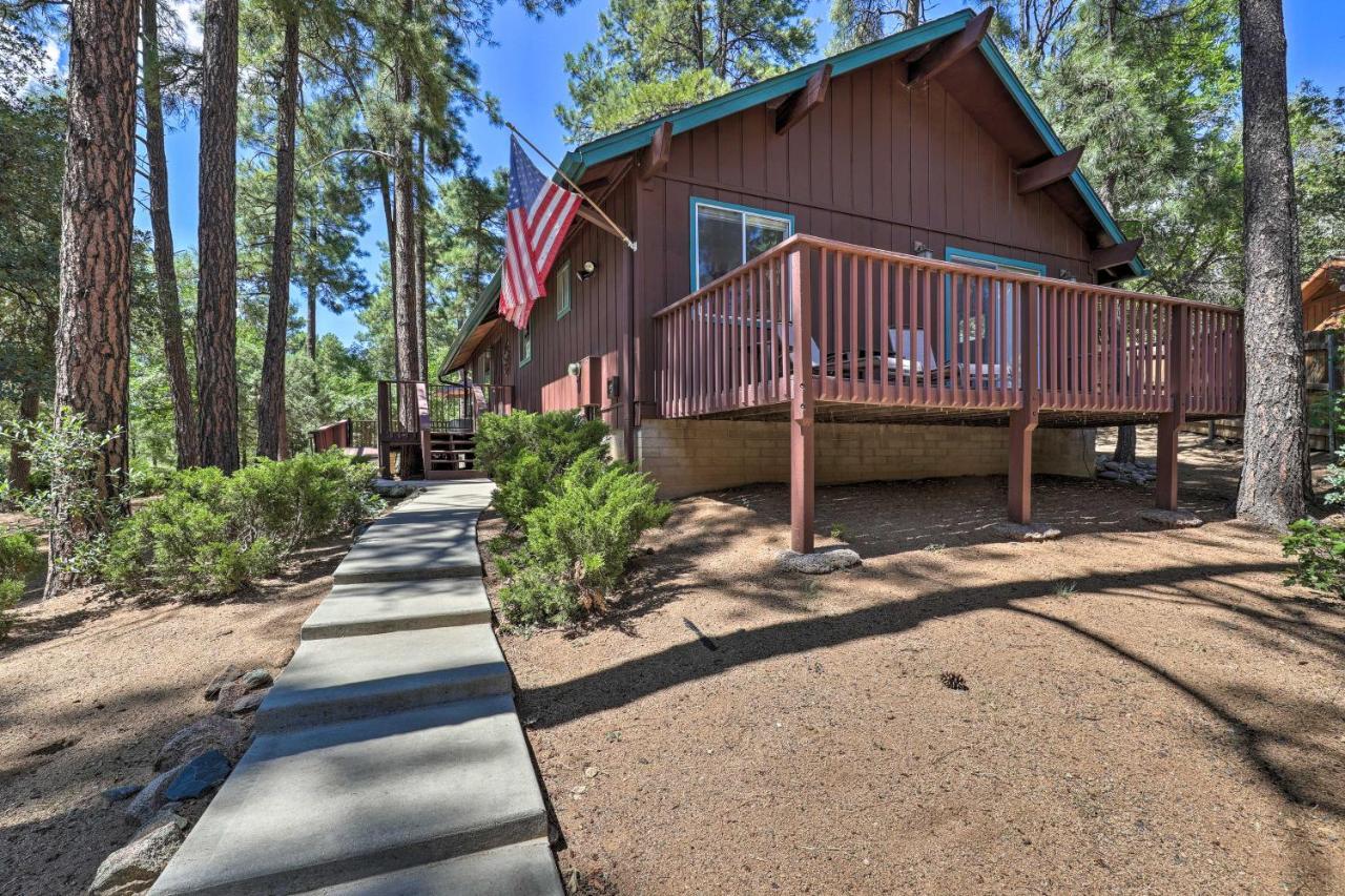 Rustic-Chic Prescott Cabin With Deck In Wooded Area! Exteriör bild