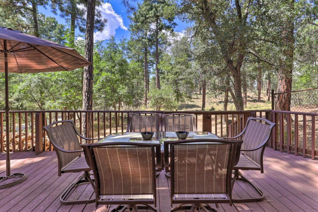 Rustic-Chic Prescott Cabin With Deck In Wooded Area! Exteriör bild